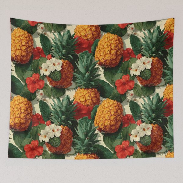 Item preview, Tropical Heirloom Pineapple Pattern designed and sold by SQSHD-Pineapple.