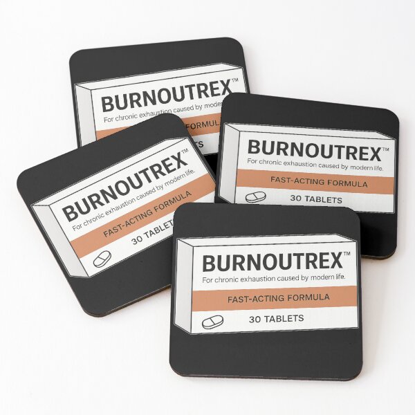 Item preview, Burnoutrex™ Parody Medicine Shirt – Fake Pharmaceutical Design for Burnout & Work Stress designed and sold by pharmafeels.