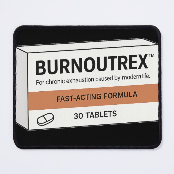 Item preview, Burnoutrex™ Parody Medicine Shirt – Fake Pharmaceutical Design for Burnout & Work Stress designed and sold by pharmafeels.