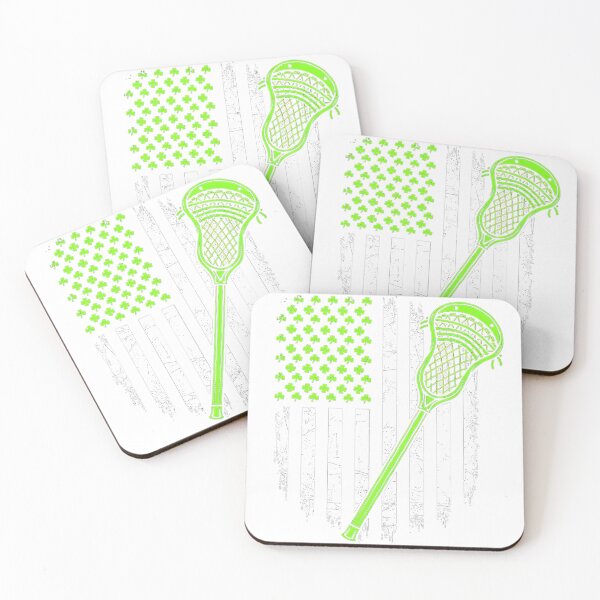 Item preview, St. Patrick's Day Irish Lacrosse USA Flag Shamrock designed and sold by Venly1989.