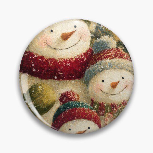 Item preview, Cute Snowman Family Portrait - Heartwarming Textured Christmas Art designed and sold by Lamarcy.