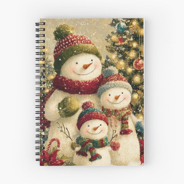 Item preview, Cute Snowman Family Portrait - Heartwarming Textured Christmas Art designed and sold by Lamarcy.
