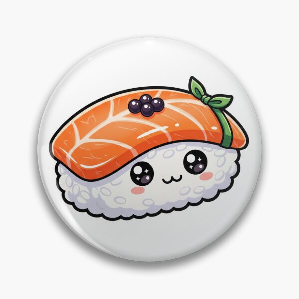 Item preview, Kawaii Salmon Nigiri designed and sold by plastikelectrik.