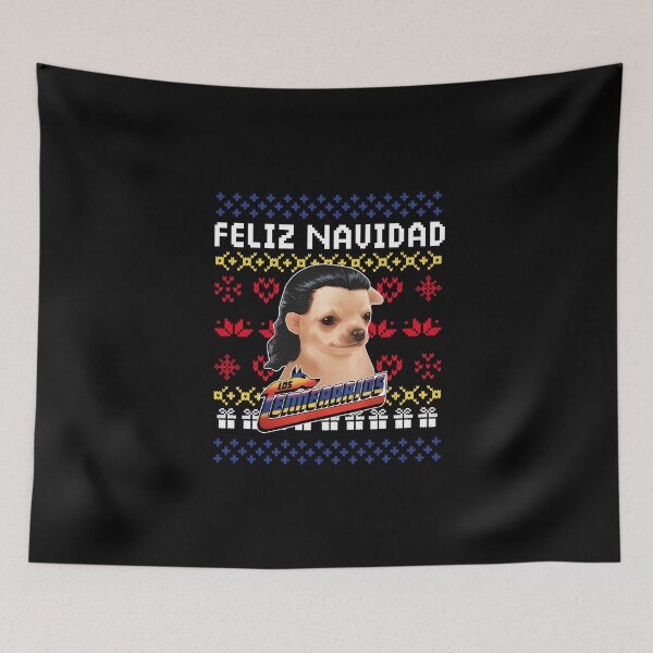 Item preview, Los Temerarios Dog Merry Christmas Feliz Navidad designed and sold by FmStyleArt.