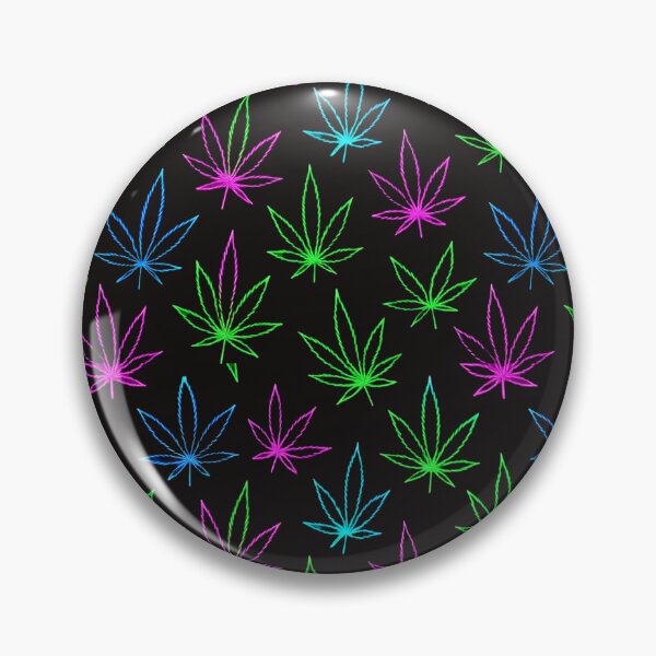 Item preview, Neon Cannabis Leaf Seamless Pattern – Colorful Marijuana Leaf Outline Design designed and sold by Sksticker991.