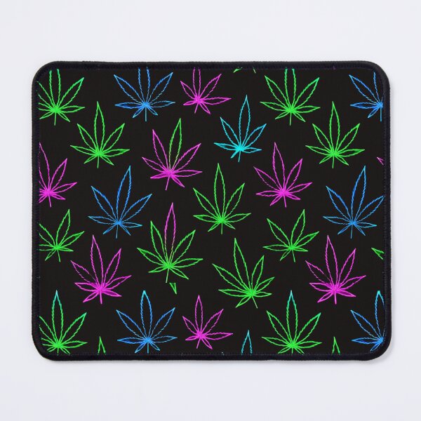 Item preview, Neon Cannabis Leaf Seamless Pattern – Colorful Marijuana Leaf Outline Design designed and sold by Sksticker991.