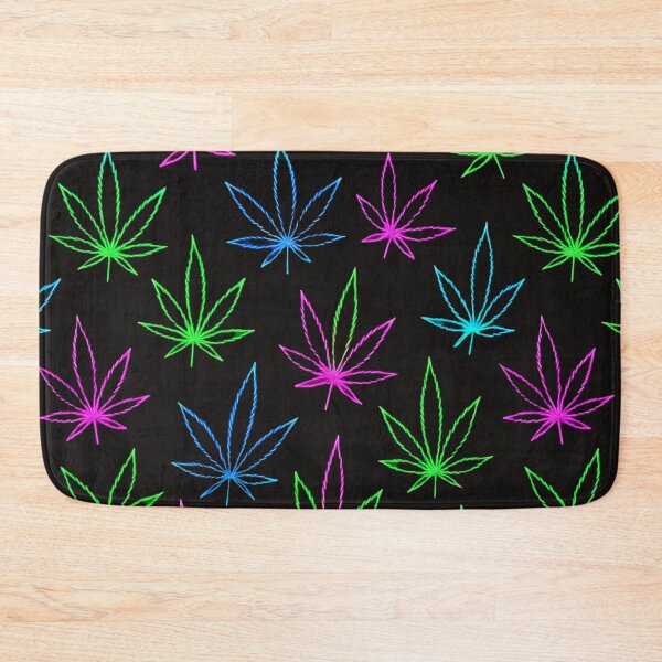 Item preview, Neon Cannabis Leaf Seamless Pattern – Colorful Marijuana Leaf Outline Design designed and sold by Sksticker991.