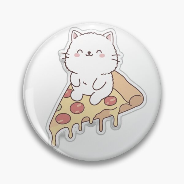 Item preview, Soft Kawaii Cat on a Slice of Pizza designed and sold by ARTofBito.