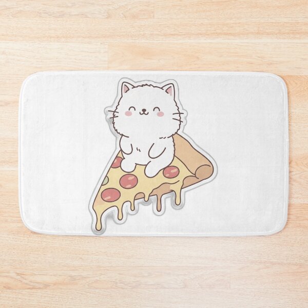 Item preview, Soft Kawaii Cat on a Slice of Pizza designed and sold by ARTofBito.