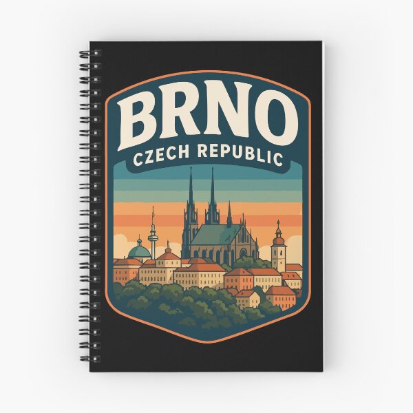 Item preview, Brno Czech Republic Retro Travel designed and sold by TomFrontierArt.