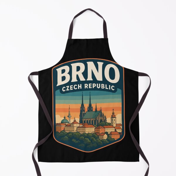 Item preview, Brno Czech Republic Retro Travel designed and sold by TomFrontierArt.