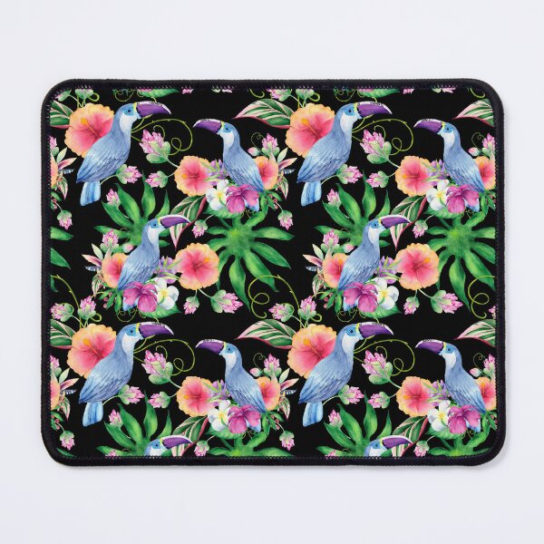 Item preview, Watercolor Toucan Tropical Floral Pattern designed and sold by PSYNOVA.