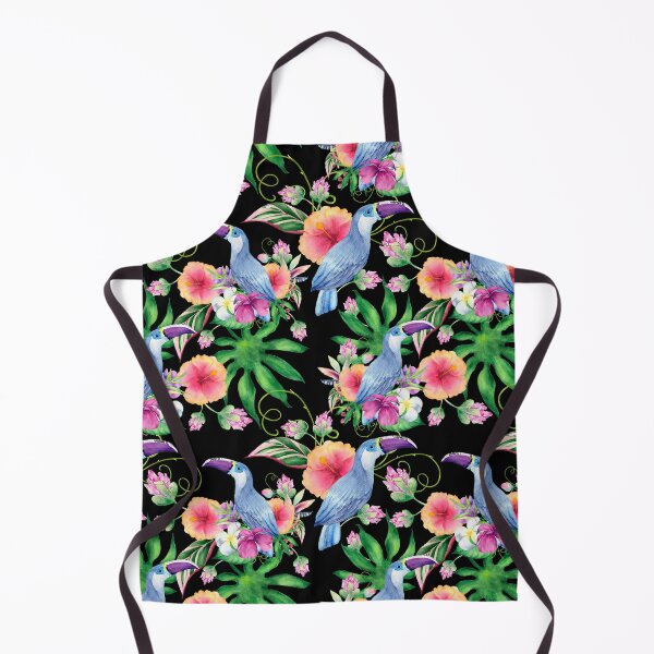 Item preview, Watercolor Toucan Tropical Floral Pattern designed and sold by PSYNOVA.