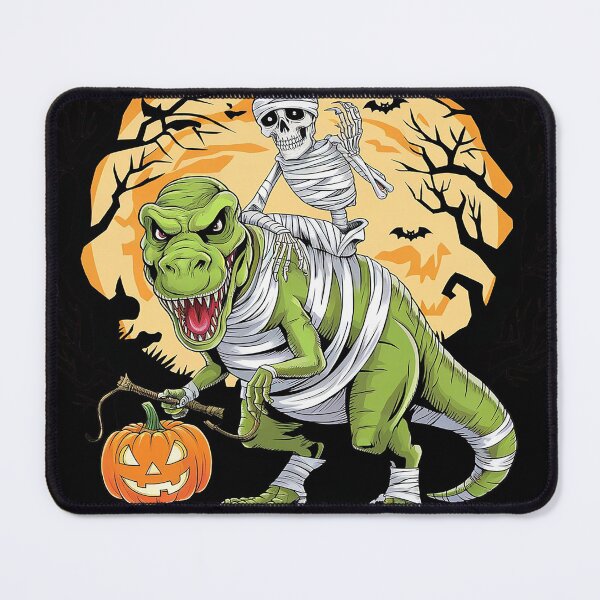 Item preview, Cool Skeleton Pumpkin Riding Mummy Dinosaur Halloween designed and sold by NailMolisa.