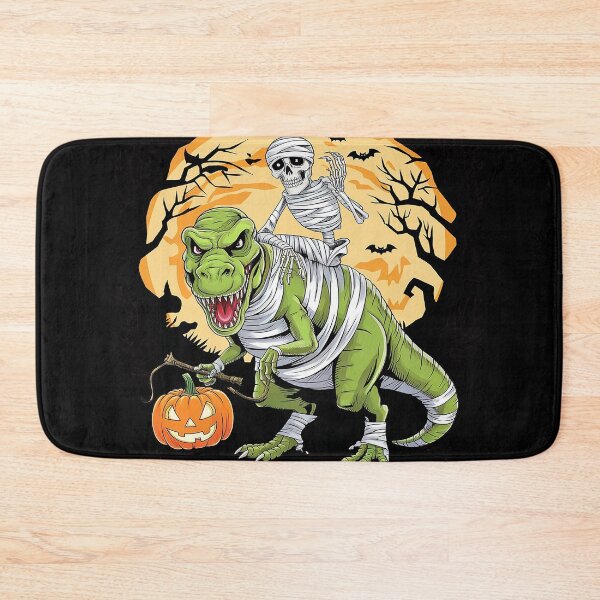 Item preview, Cool Skeleton Pumpkin Riding Mummy Dinosaur Halloween designed and sold by NailMolisa.