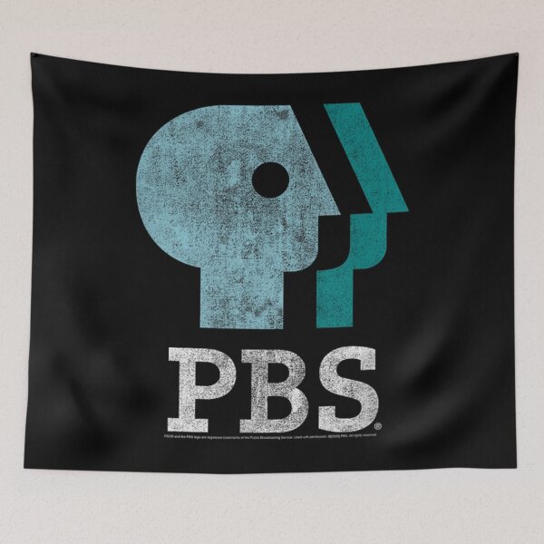 Item preview, Blue Teal And White Logo Public Broadcasting Service  designed and sold by TammyMobley.