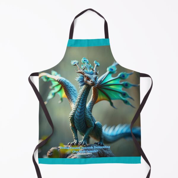 Item preview, Young Crested Peacock Dragonling (Female, Pre-Molt) designed and sold by Oceandiana.