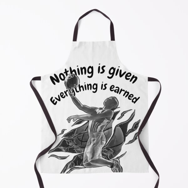 Item preview, Nothing Is Given Everything Is Earned – Motivational Basketball Quote Design designed and sold by ahmedouazza.
