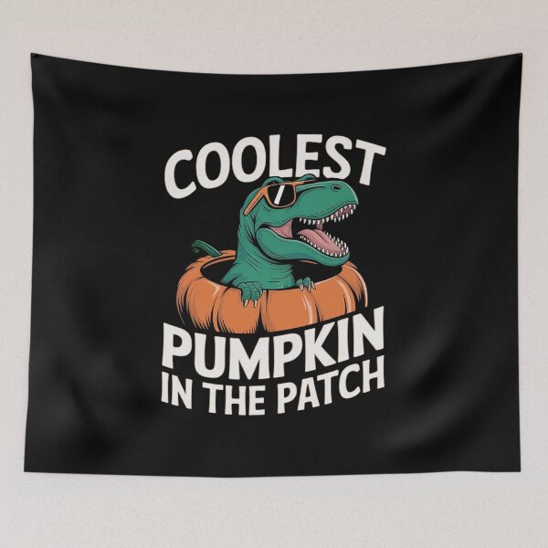 Item preview, Coolest Pumpkin In The Patch TRex Dinosaur Pumpkin Halloween designed and sold by NailMolisa.