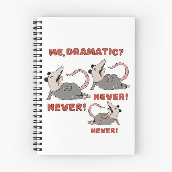 Item preview, Me, Dramatic? Never! — Funny Opossum Screaming Cartoon designed and sold by Colorful-Garden.