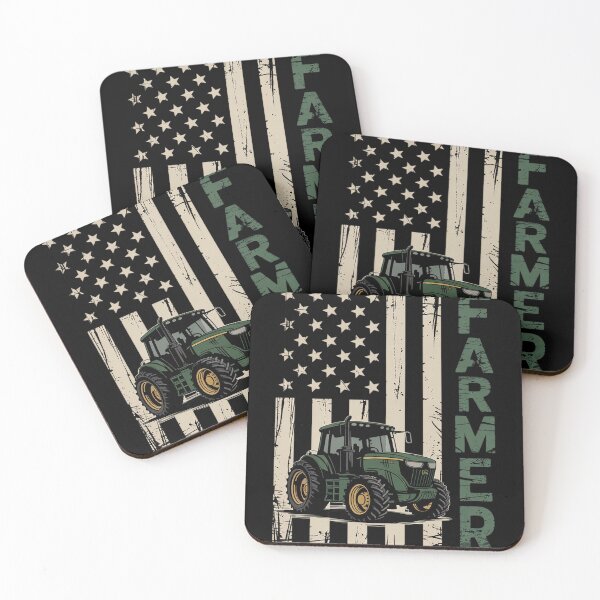 Item preview, Flag with Tractor - Patriotic Farmer & Farming  designed and sold by MyzoToyota.