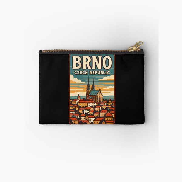 Item preview, Brno Czech Republic Retro Vintage Travel designed and sold by TomFrontierArt.