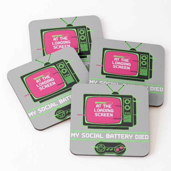 Item preview, Social Battery Empty Gaming Loading Screen Design designed and sold by Fuechse.