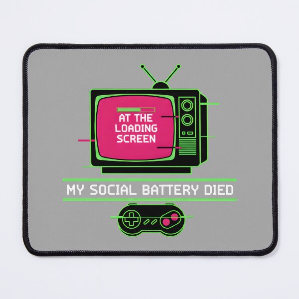 Item preview, Social Battery Empty Gaming Loading Screen Design designed and sold by Fuechse.