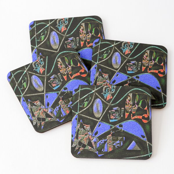Item preview, symbols surreal eroded metal colorful geometric design designed and sold by SmashingDeals.