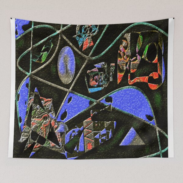 Item preview, symbols surreal eroded metal colorful geometric design designed and sold by SmashingDeals.