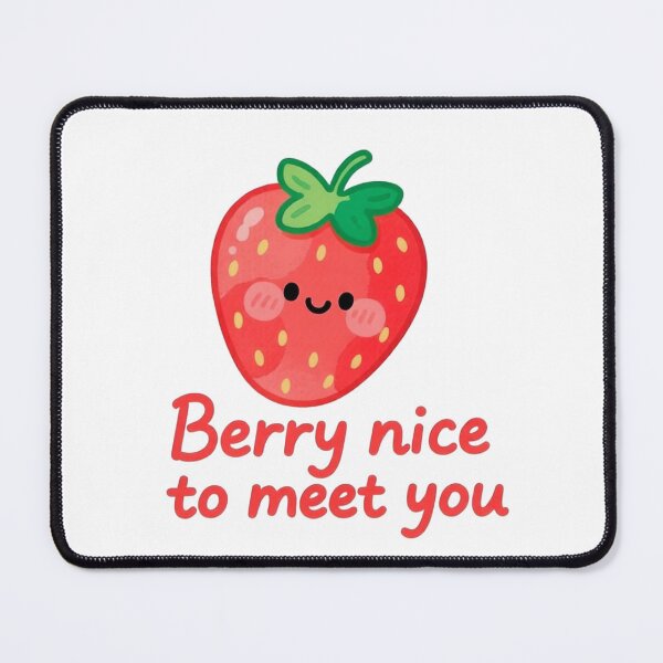 Item preview, Berry Nice to Meet You – Cute Berry Greeting Sticker designed and sold by MissKoalaJY.