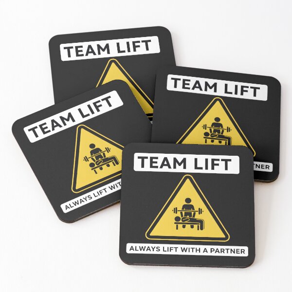 Item preview, Team Lift Gym Partner Training Warning Sign designed and sold by Fuechse.