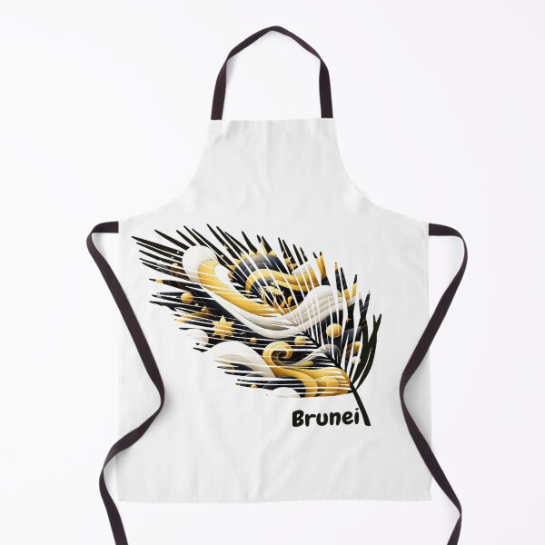 Item preview, Abstract Brunei Flag – Feather Design designed and sold by ArteJorge48.