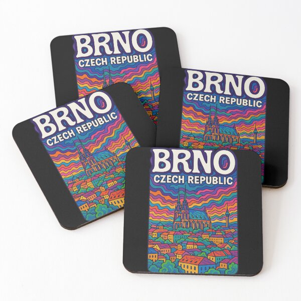 Item preview, Brno Czech Republic Colorful Trippy Art designed and sold by TomFrontierArt.