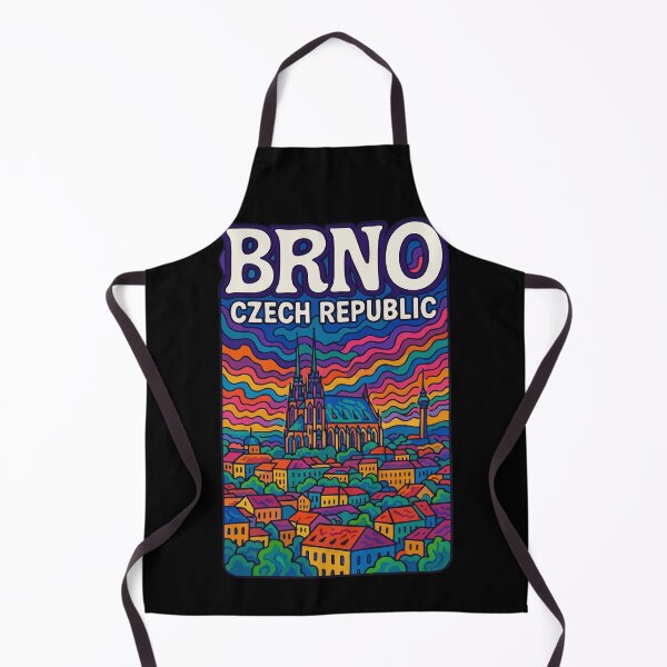 Item preview, Brno Czech Republic Colorful Trippy Art designed and sold by TomFrontierArt.