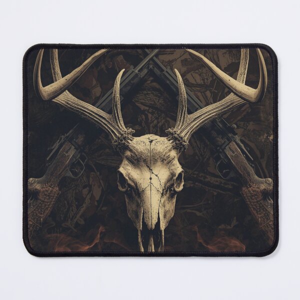 Item preview, Deer Skull with Crossed Rifles Camo Hunting Vintage Design designed and sold by TitanRN.
