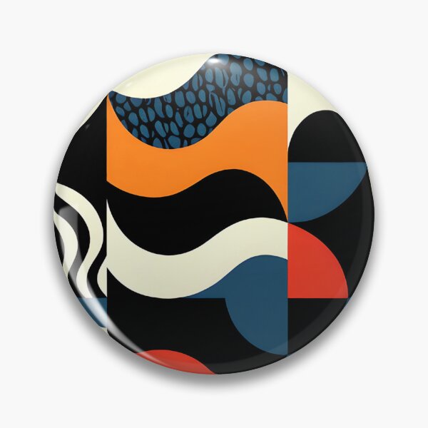 Item preview, 4 part round abstract colorful geometric design  designed and sold by SmashingDeals.