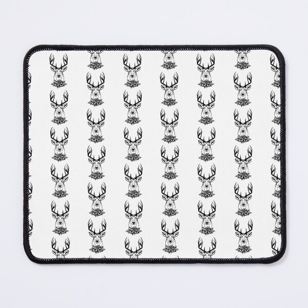 Item preview, Floral Deer Head – Elegant Rose‑Veil Animal Art designed and sold by LotusDigitalArt.