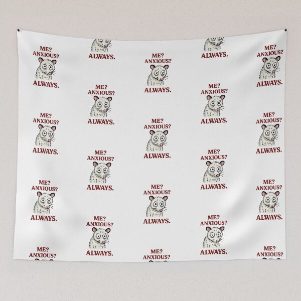 Item preview, Anxious Opossum Meme | Funny Always Stressed Animal Cartoon Gift designed and sold by Colorful-Garden.