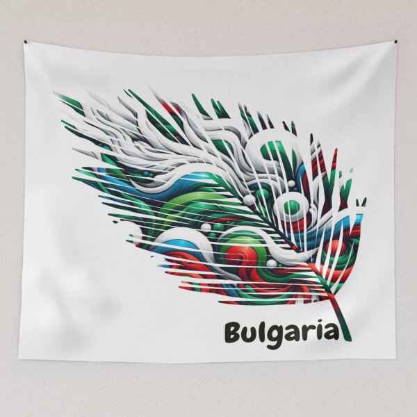 Item preview, Abstract Bulgaria Flag – Feather Design designed and sold by ArteJorge48.