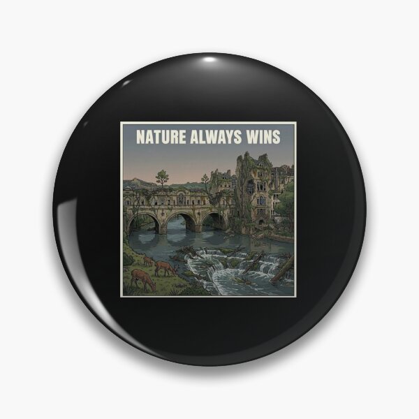 Item preview, Bath Nature Always Wins - Post Apocalyptic Design designed and sold by yeahitwasme.