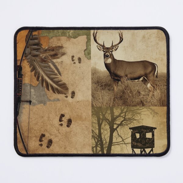 Item preview, Vintage Bow Hunting Whitetail Deer Art Print - Archery Hunter Rustic Wall Decor designed and sold by TitanRN.
