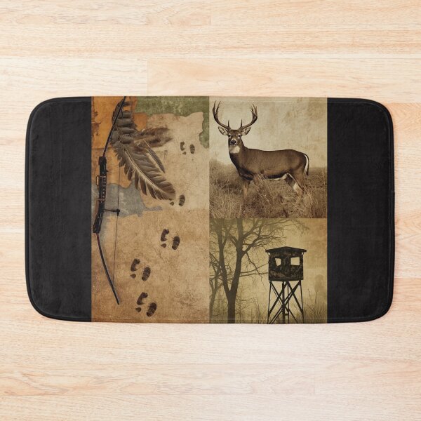 Item preview, Vintage Bow Hunting Whitetail Deer Art Print - Archery Hunter Rustic Wall Decor designed and sold by TitanRN.