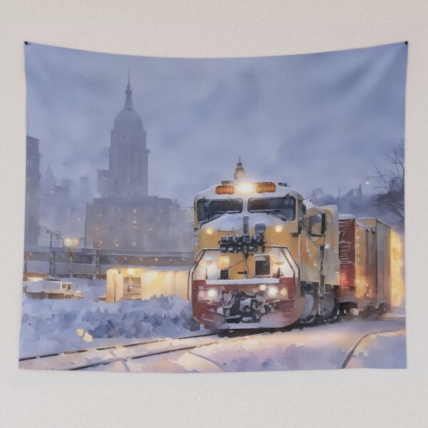 Item preview, Switching on Snowy Tracks designed and sold by RCWatercolours.