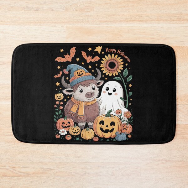 Item preview, Funny Halloween Highland Cow Ghost Spooky Autumn Pumpkin  designed and sold by MyzoToyota.