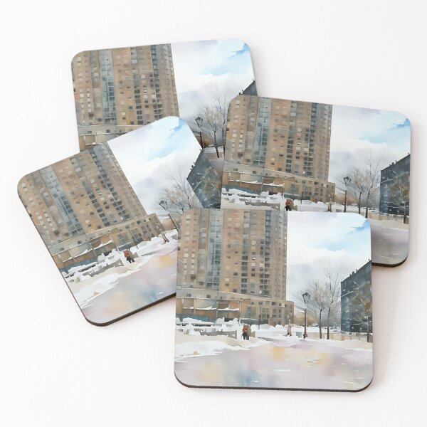 Item preview, Tenements and Towering Snow designed and sold by RCWatercolours.