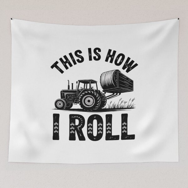 Item preview, Funny Hay Bale How I Roll Cool Farmer Tractor Driver  designed and sold by MyzoToyota.