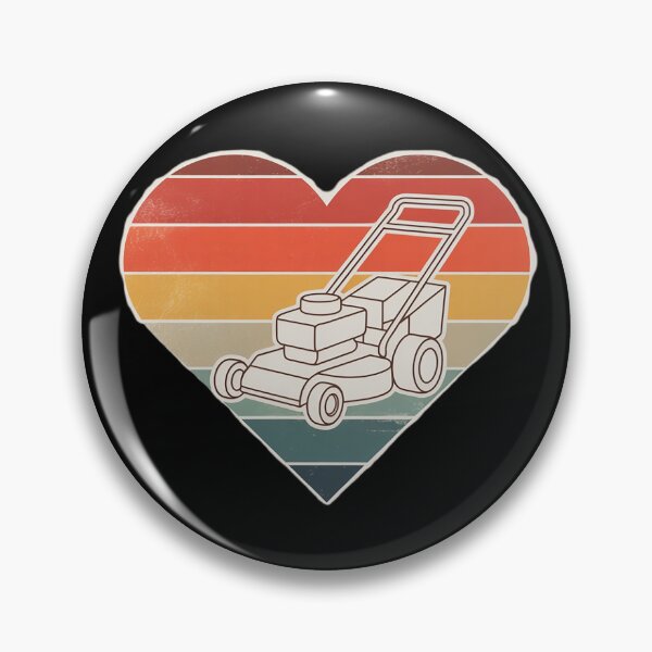 Item preview, Funny Lawn Mower Mowing Vintage Heart Yard Work Lawn Tractor  designed and sold by MyzoToyota.