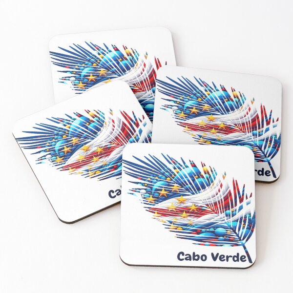 Item preview, Abstract Cape Verde Flag – Feather Design designed and sold by ArteJorge48.