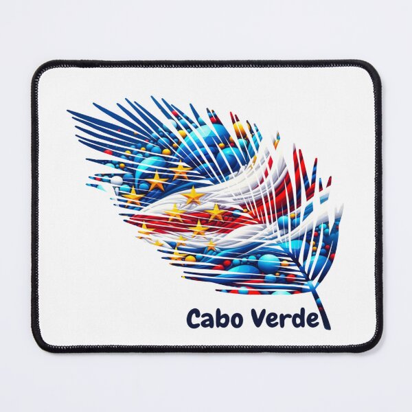 Item preview, Abstract Cape Verde Flag – Feather Design designed and sold by ArteJorge48.
